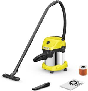 Karcher WD 3 S V-15/4/20 (YSY) *EU Wet & Dry Vacuum Cleaner 23kPa Suction, 1000W, 15L Steel Tank, Blow...