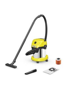 Karcher WD 3 S V-15/4/20 (YSY) *EU Wet & Dry Vacuum Cleaner 23kPa Suction, 1000W, 15L Steel Tank, Blow...