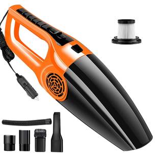 Excelanz Handy Ultra Pro+ Car Vacuum Cleaner, Strong Suction, Multi Accessories Car Vacuum Cleaner with Anti-Bacterial Cleaning