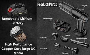 Xydrozen Wireless Vacuum Cleaner with Fast Charging Cordless Vacuum Cleaner with Anti-Bacterial Cleani...