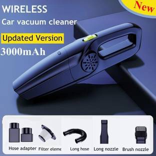 EVETIS SmartBuy High Power Wireless CAR/HOME Vacuum Cleaner, 120W and 12000 RPM Car Vacuum Cleaner with 2 in 1 Mopping and Vacuum, Reusable Dust Bag, Anti-Bacterial Cleaning