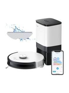TP-Link Tapo RV30 plus Robotic Floor Cleaner with 2 in 1 Mopping and Vacuum, Reusable Dust Bag, Swappa...