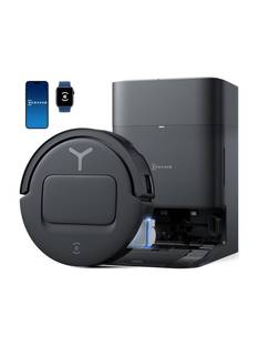 ECOVACS T80 Omni Black Robotic Floor Cleaner with 2 in 1 Mopping and Vacuum, Anti-Bacterial Cleaning, ...