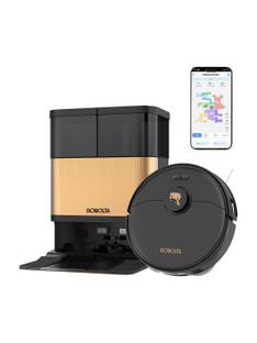 Robolta R6 Pro Robotic Floor Cleaner with 2 in 1 Mopping and Vacuum, Anti-Bacterial Cleaning (WiFi Con...