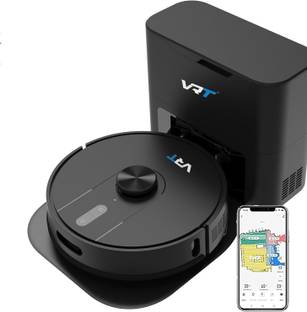 VRT MT-900 Smart LiDAR Robot Vacuum with Auto Dust Disposal – 6000Pa, Voice Control Robotic Floor Clea...