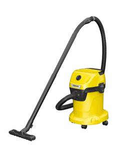 Karcher WD 3 V-17/4/20 Wet & Dry Vacuum Cleaner with Anti-Bacterial Cleaning, Reusable Dust Bag