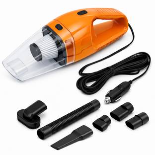 Onshoppy Portable 12V Car Vacuum Cleaner with Long Cord & Multiple Cleaning Nozzles Hand-held Vacuum C...