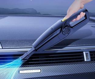 LAORKOU High Power Wireless Portable Car Vacuum Cleaner, 120W and 12000PA Car Vacuum Cleaner with Anti-Bacterial Cleaning, Reusable Dust Bag, 2 in 1 Mopping and Vacuum