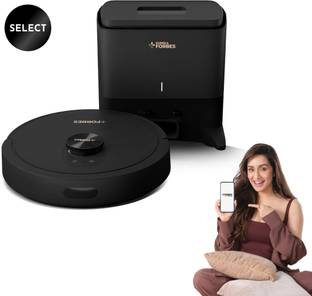 EUREKA FORBES Auto Bin Turbo Robotic Floor Cleaner SmartClean, 7000Pa HyperSuction (40 Days Hands-Free Cleaning) | LiDAR 3.0 & Quick Home Mapping | Wet Mopping | 3-Hour Run Time | Smart App Control (WiFi Connectivity, Google Assistant and Alexa)
