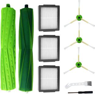 SERPLEX Rubber Brush, Edge-Sweeping Brushes, Filters, Cleaning Brush, Screwdriver Robotic Floor Cleane...