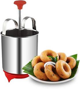 KHODAL ENTERPRISE Stainless Steel Medu Vada Maker with Stand, mendu WADA Machine Vada Maker