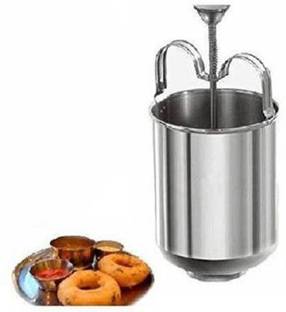 DHARMISHO MEDUVADA Maker for Perfectly Shaped & Crispy Medu Vada Maker , Hygienic Without Any Hassle, Vada Machine (Silver) Vada Maker