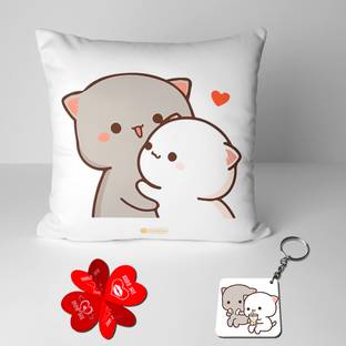GiftsOnn Cushion, Keychain, Greeting Card Gift Set