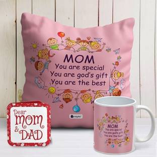 Indigifts Cushion, Mug Gift Set