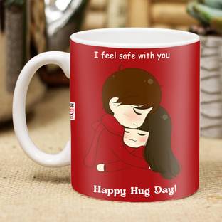 ME&YOU Cute Gift Pack For Valentines Day - Printed Ceramic Coffee Ceramic Coffee Mug