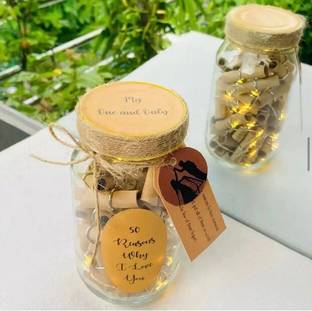 CTW Showpiece, Bottle, Message Pills, Artificial Flower Gift Set
