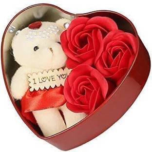 Bond and emotion Showpiece, Soft Toy, Artificial Flower Gift Set