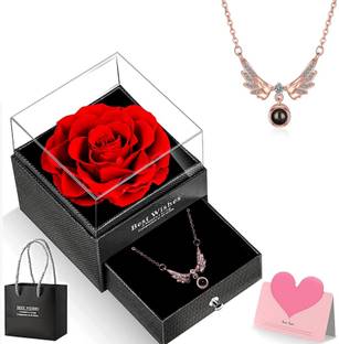 XIVYA Artificial Flower, Greeting Card, Jewellery, Showpiece Gift Set