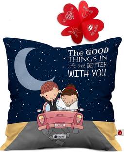 Indigifts Cushion, Greeting Card Gift Set