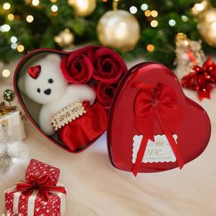 LeafBlu Artificial Flower, Soft Toy, Showpiece, Greeting Card Gift Set