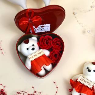 BUC Artificial Flower, Soft Toy Gift Set