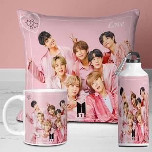 TrendoPrint Cushion, Mug, Sipper Gift Set