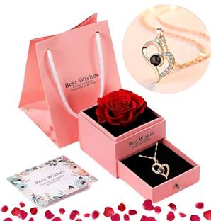 DANAVBOX Jewellery, Artificial Flower, Showpiece Gift Set