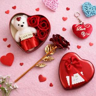 THE CLICK INDIA Artificial Flower, Showpiece Gift Set