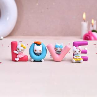 love showpises Couple Love Resin Showpiece Couple Miniatures Decorative Showpiece  -  4 cm