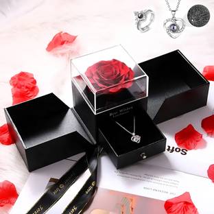 LeWIS Artificial Flower, Jewellery, Greeting Card, Showpiece Gift Set