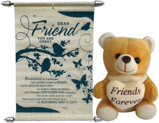 Saugat Traders Greeting Card, Soft Toy Gift Set