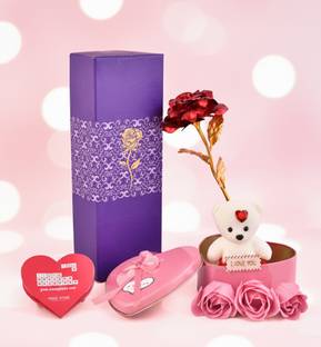 PRIDE STORE Artificial Flower Gift Set