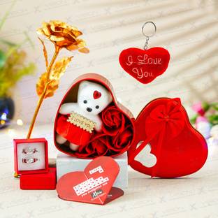 Xvision Soft Toy, Artificial Flower, Jewellery, Keychain, Greeting Card Gift Set