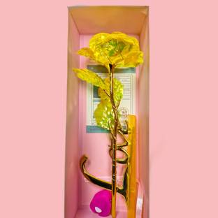 Wagwanfly Artificial Flower, Lamp Gift Set