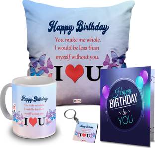 ME&YOU Cushion, Mug, Keychain, Greeting Card Gift Set