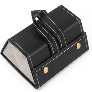 ELIE INDIA Portable Travel Sunglasses Organizer 3 Slots Box, Eyeglasses storage case Glasses Holder Box, spectacle case, Specs case Travel Case Eyewear Storage Vanity Box