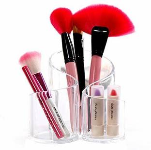 SUNBEET Makeup Organizer Curve Stand Acrylic Cosmetic Organizer Makeup Holder Acrylic