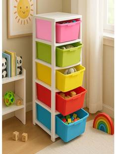 MAXTID 5 component Multicolor Modular Drawer Organizer Office Hospital Parlour/school Box Vanity Box