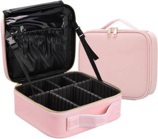 MINARA Cosmetic Bag for Travel, Makeup Organiser, Jewellery, Grooming Vanity Box Makeup and Jewellery Vanity Box