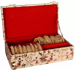 CGC Wooden 1 Piece / 2 Two Rod Bangle Storage Box with Lock System Vanity Box Storage Box, bangle box Vanity Box