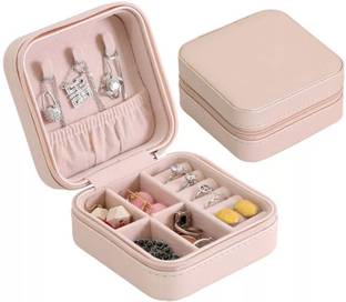 Trendegic Waterproof Woman Travelling Mini PU Leather Jewelry Storage Box Waterproof Woman Travelling Mini PU Leather Jewelry Storage Box Vanity Box