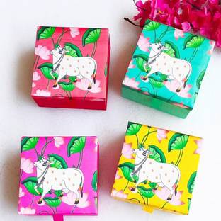 Brown Leaf Indian Pichwai Box Wedding Favor Return Gifts Sweet Box Puja Favors Mithai Box Wedding Favor Return Gifts Sweet Box Puja Favors Mithai Box Pooja Gifts Vanity Box