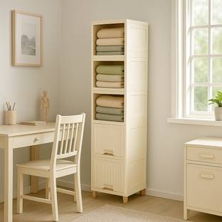 anueshth 5 Layer White Cabinet Drawer Organizer for Home Hospital, school Help you organize any space Vanity Box