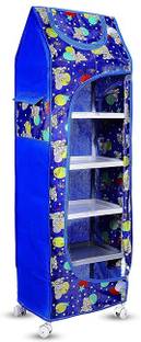 HUMBLE KART Baby Multipurpose 6 Shelves Durable Foldable Wardrobe3 Makeup and jewellery Vanity Box
