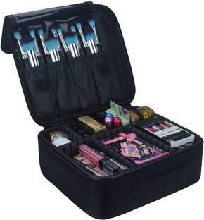 Atirap Toiletry Vanity Bag with Adjustable Compartment for Cosmetics Makeup Cosmetic Product Storage Bag Vanity Box