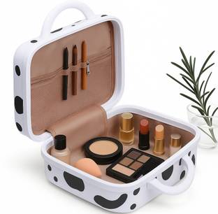 Bridal Travel Makeup Kit Organizer Hard Shell Case Multi Purpose Vanity Box