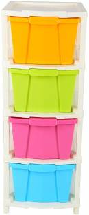 Pinkwhale Drawer Type 4 Layer Storage Box Cosmetic Plastic Household Multifunctional Cosmetic Vanity Box