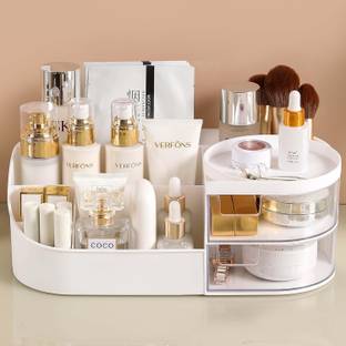 Anshri White Make Up 7 compartment Vanity Box