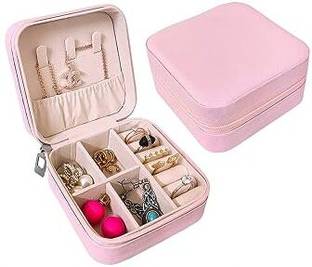 BEYKURY mini jewelry vanity box multi-function Wardrobe Jewelry Organizer Case for Earrings Chain Rings Vanity Box