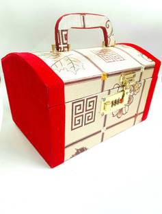 R J Enterprises Makeup box white jewelery and bangles Storage Vanity box, Multipurpose box for jewellery. Vanity Box